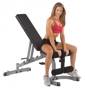 woman on Weight Bench 