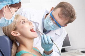 dentist doing work 